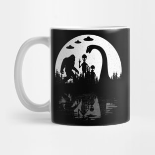 Sasquatch Loch Ness Monster And Aliens Mug